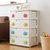 爱丽思IRIS日本环保树脂 儿童彩色扣四层抽屉式整理储物收纳柜HG-554(浅绿色天板)第2张高清大图
