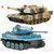 遥控坦克对战坦克玩具坦克模型电动玩具四驱车2只装男孩生日礼物儿童玩具包邮遥控车坦克世界虎式美式大智能高速宝宝室内户外(配置1)