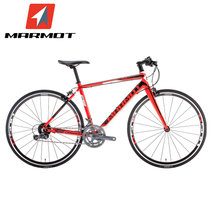 MARMOT土拨鼠公路自行车男女式单车成人赛车自行车铝合金公路车(红黑白 标准版)
