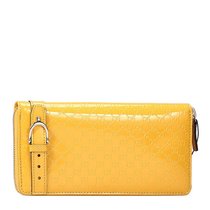 超市-奢侈品/钱包/卡包Gucci古驰 女士黄色漆皮钱包 309758-AV13G-7011(黄色)