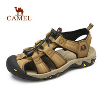 camel骆驼户外沙滩鞋 男女情侣款夏季凉鞋 休闲旅游沙滩鞋A422309001(中棕，男款 43)