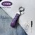 羊皮编织汽车钥匙扣情侣钥匙链精致车钥匙挂饰创意钥匙圈环挂件(紫色（小号）)