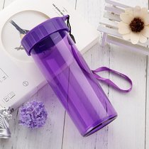 水杯塑料杯子批发便携简约广告杯子定制logo刻字小礼品杯开业赠品(葡萄紫430ml)