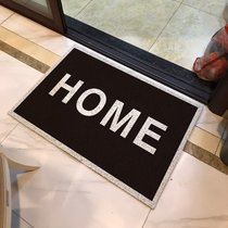 网红黑白入户进门口地垫丝圈地毯脚垫家用卫生间浴室防滑欢迎光临(50x80cm home黑底)