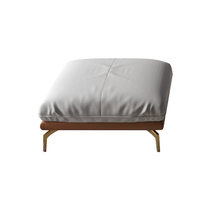 现代意式新精致主义真皮实木框架沙发(脚踏 优质超纤皮)