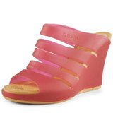 DSXN高跟女鞋2013夏季新款水晶糖果色果冻鞋鱼嘴坡跟凉鞋 DD0101(西瓜红 W6)