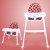 MASTER 婴儿餐椅可调节便携儿童餐椅宝宝餐椅多功能餐椅 送坐垫(红色)