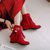 SUNTEK2021新款甜美波西米亚内增高仙女鞋时尚短筒流苏靴中跟网红短靴子(41 定做3天发货 红色 薄绒单靴)