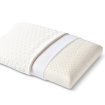 天然乳胶枕头一对泰国进口橡胶单人家用双人按摩助睡眠护颈椎枕(默认 标准枕（送天丝棉枕套）)