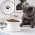猫咪陶瓷碗猫碗宠物专用大号高脚猫粮食盆保护颈椎狗盆加菲猫宽口(默认 大号竖纹猫碗（脚印）)