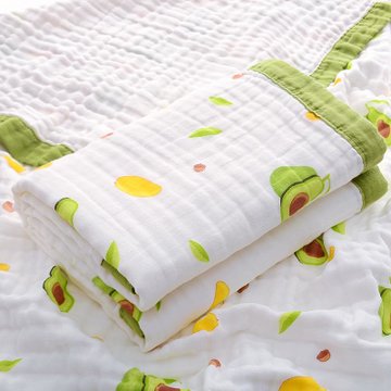 婴儿浴巾纯棉纱布超柔吸水新生儿盖毯初生宝宝洗澡包被儿童毛巾被7ya