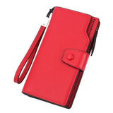女士钱包多功能手包女皮夹零钱包手拿包手拿钱包手机包商务女钱包J13848-3-17(红色)