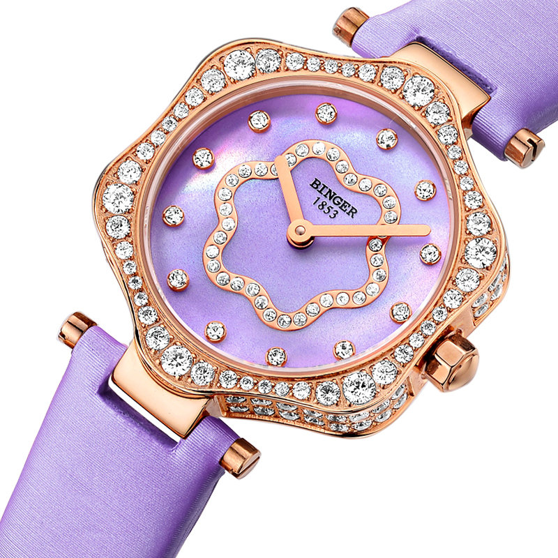 瑞士品牌表瑞士宾格binger陈小春代言满天星系列时尚甜美优雅女士手表