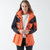 冲锋衣女三合一可拆卸两件套中长款防水登山滑雪服拼色防风衣外套(XL 女款 橙色 单外套)
