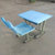 永岩钢木 固定注塑式 学生课桌椅 YY-0071(蓝色（可指定） 默认)