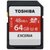 东芝（TOSHIBA）SDXC存储卡 64G Class10-48MB/s高速升级 红色