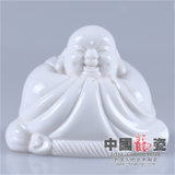 中国龙瓷 平安佛(白)佛像摆件商务礼品家居装饰品