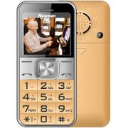 纽曼V5 移动联通GSM 直板老人手机大字体大声音大按键超长待机老年老人手机 学生备用机(金色)