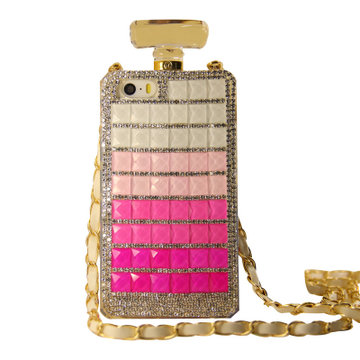 bulbar 水钻香水瓶带挂链手机壳硅胶套保护壳套 适用于oppo r2017/r