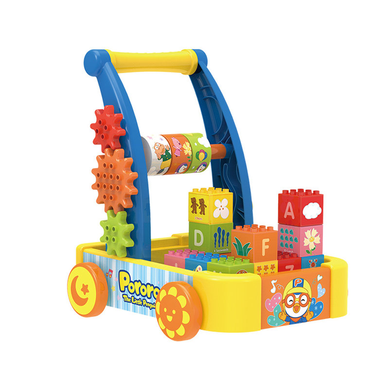 积木拼插啵乐乐多功能diy积木学步车6-18个月手推车 学步如此简单返回