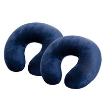 Laytex泰国原装进口乳胶U型枕/护颈枕*2个(蓝色)