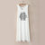 Mistletoe新款韩版网纱无袖连衣裙宽松百搭长款打底裙显瘦长裙女装(白色 均码)