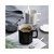 新款办公室简约马克杯家用创意带盖带勺情侣咖啡杯多功能陶瓷杯(黑 色 201-300ml)