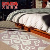 DADA/大达 雅棉素色淡雅卧室床头防滑门脚垫 地毯 DA7740-1(70 140)