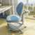 Sihoo人体工学椅 儿童学习椅学生写字椅子家用 靠背儿童升降椅(蓝色无扶手)