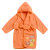 婴儿儿童浴袍 纯棉可爱浴袍(橙色 50cm)