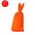 爱您纳（Aainina）苹果4/4S手机壳 可爱硅胶保护套立体兔子胖胖兔防摔壳(橙色)