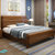 吉木多 橡胶木实木床新中式1.8米1.5米双人床经济型主卧婚床 颜色拍下备注(1.8*2米（基础款） 床+床头柜*1)
