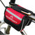 SOSPORT户外自行车骑行运动装备配件 自行车上管包反光车前包山地车公路车死飞车手机包(红色 其他)
