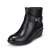 富贵鸟(FGN)冬季新款加绒女短靴妈妈靴G390632CR(黑色 40)