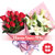 鲜花速递 11枝红玫瑰+5枝百合，99元顺丰包邮(绿色)