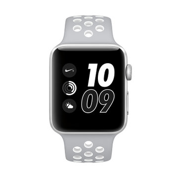 watch sport series 2智能手表(银色铝表壳 冷银配白色 nike 42mm)