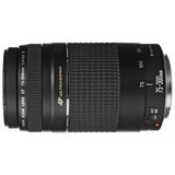 佳能（Canon）EF 75-300mmF/4-5.6 III 远摄变焦镜头 专业级别单反镜头(黑色 套餐一)