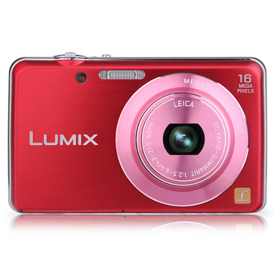 松下（Panasonic）DMC-FH8GK数码相机 红色（光学防抖！1600万像素，24mm广角5倍光变，千元内首选时尚小卡片！）