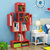 亿宸贵苏儿童机器人书架创意卡通玩具置物收纳架现代简约学生多层落地书柜(红色)
