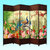 【京好】包安装花鸟系列屏风 现代简约环保可折叠实木纯手工编织办公隔断 客厅卧室N158（4片起售）(花开富贵C 双面一片高170宽50厘米)