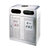 南方旗下 和畅GPX-98户外垃圾桶分类环保垃圾桶室外垃圾箱小区垃圾筒公用可回收果皮桶(不锈钢)