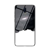OPPOR17手机壳新款r17pro星空彩绘玻璃壳r17防摔软边R17PRO保护套(宇宙星空 R17)