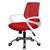 匠林家私椅子弓形椅升降办公椅电脑椅家用(红色 白框)第2张高清大图