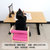 启健学生写字书桌简约套装儿童桌椅可升降手摇全实木家用学习桌(楠竹1200x600)