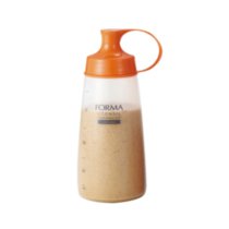 阿司倍鹭（ASVEL） FORMA调味瓶塑料软挤压瓶 尖嘴挤酱瓶宽口调料瓶 橘色400ML