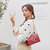 APPLES（苹果）新款韩版时尚菱格链条包百搭大气单肩斜挎小包(粉红色)