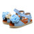 新款夏季女宝宝凉鞋婴儿可爱花朵童鞋小公主儿童凉鞋CS3528(浅蓝 16码)