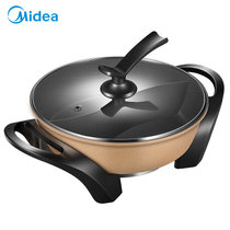美的（Midea）LH3201 电火锅 家用鸳鸯锅多功能不粘小电热炒煮韩式锅 1500W 大火力