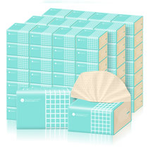 谷斑 婴儿本色抽纸40包竹浆纸巾家用整箱(德国工匠品质 本色纸)