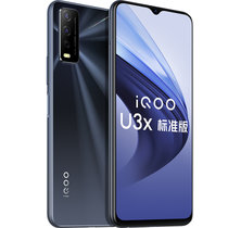 vivo iQOO U3x 标准版 新品手机 超大电池 90Hz竞速屏 超清影像系统 双模全网通4G(耀光黑)